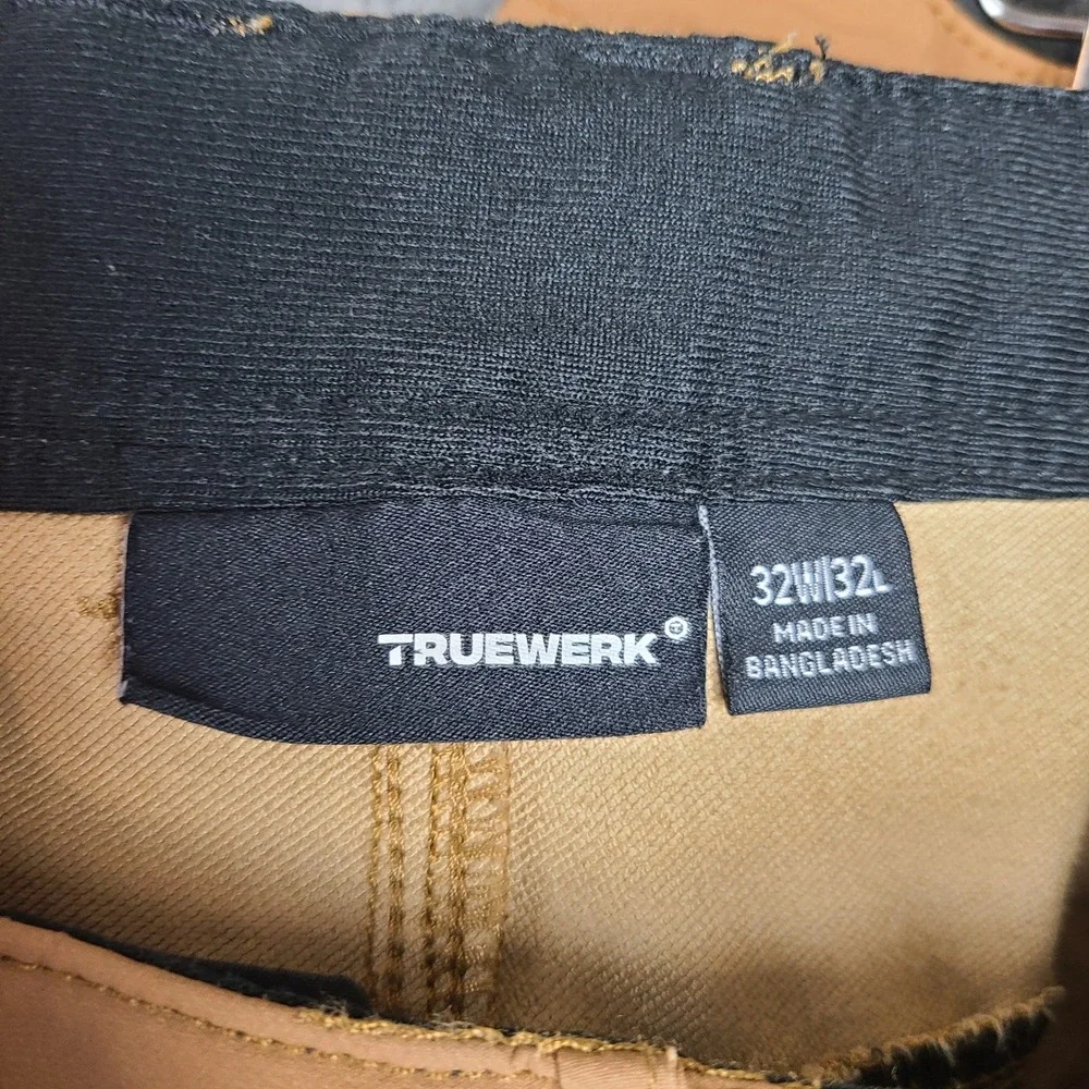 Truewerk T2 Werkpant Mens 32x32 Sand Tan Technical Work Pants Stretch Utility
